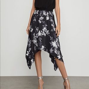 BCBGmaxazria Floral Handkerchief Skirt